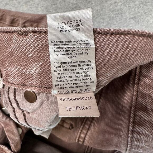 PacSun Jeans Light Brown Womens Size 22 Straight Leg Button Fly Denim Eco Dad - Picture 9 of 10